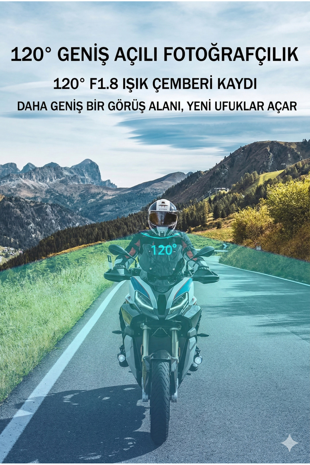 1080p HD Kameralı Kask İnterkom Bluetooth 5.4 Kulaklık - 3000 mAh Wifi Su Geçirmez
