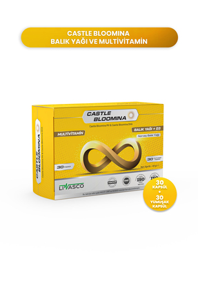 Castle Bloomina Balık Yağı ve Multivitamin İçeren Takviye Edici Gıda