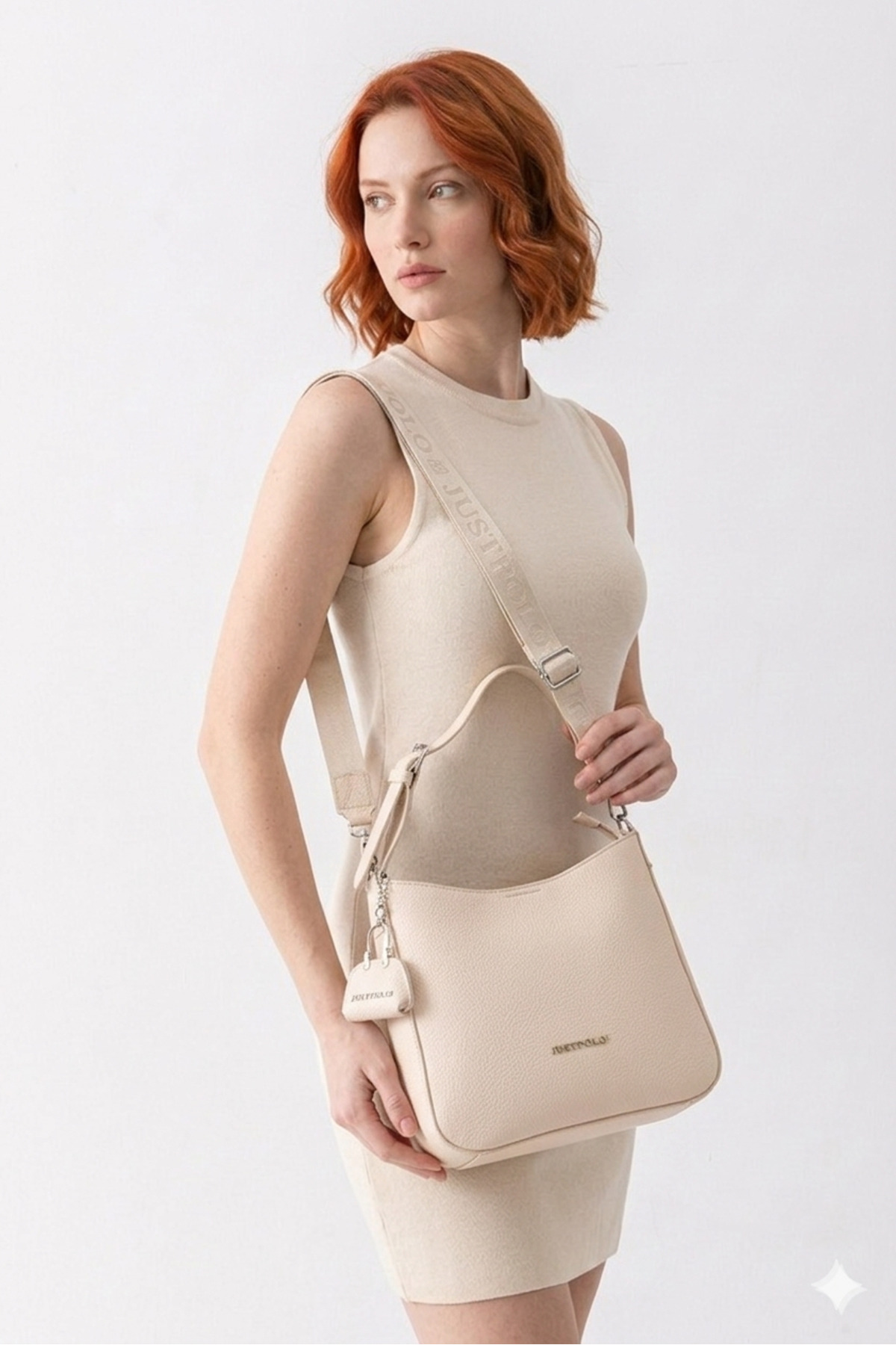 Just Polo Original Large Size Soft Leather-Look Large Volume