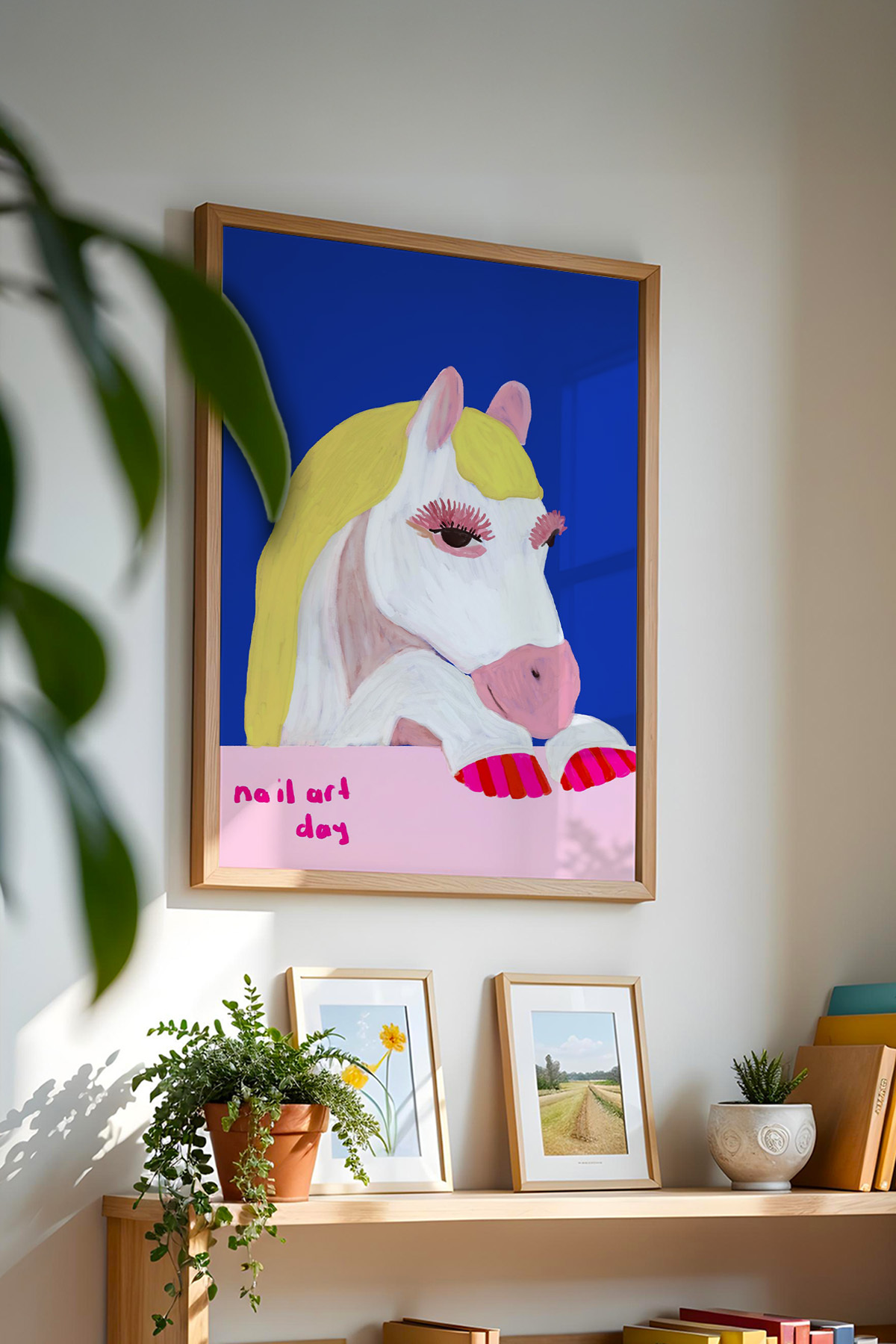 Modern At Poster Pop Art Tablo Renkli Duvar Dekoru Çerçevesiz