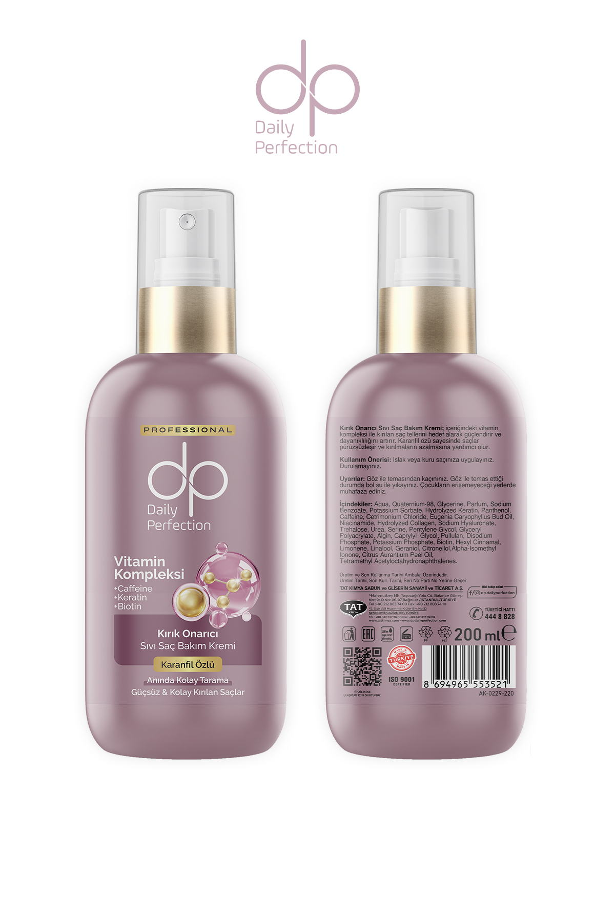 Sıvı Saç Bakım Kremi Karanfil Özlü 200 ml — 06D0229 — تصویر 2 از 7