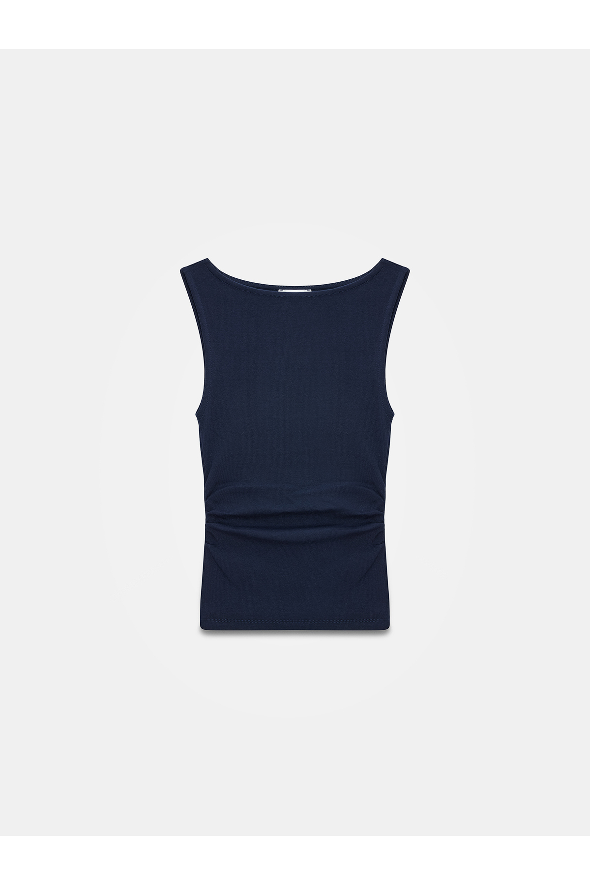 Dilvin  31589 Büzgülü Kayık Yaka Top-K.Lacivert - Görsel 5