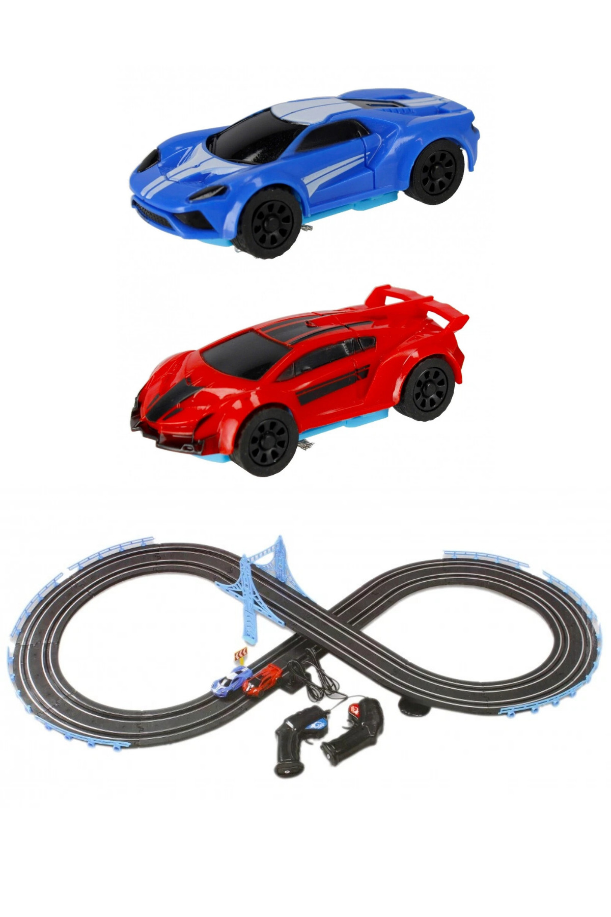 craftivio Slot Racing 2 Araçlı Yarış Seti - 204 cm Pist Uzunluğu - 1:64 Die-Cast Metal Arabalı Yarış Pisti fotoğrafı 3 (önizleme)