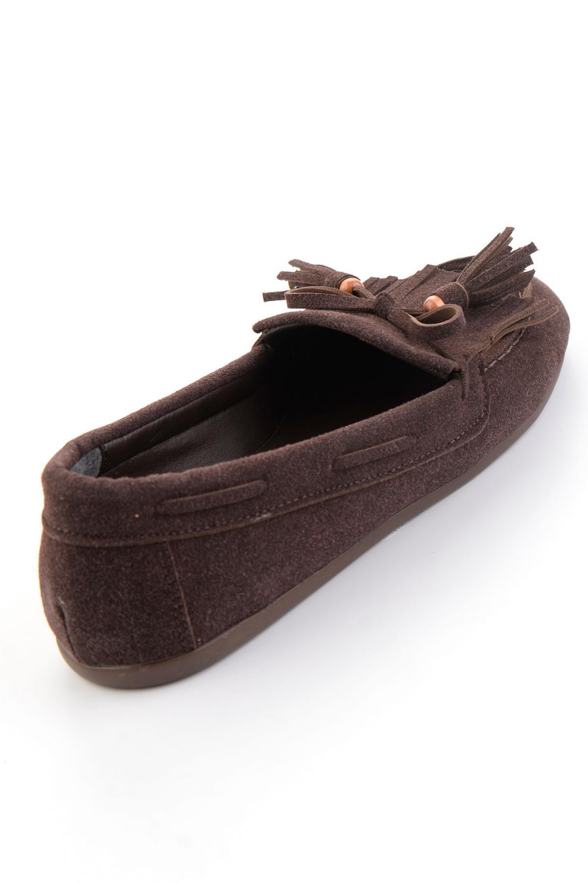 Bambi Kahve Kadın Loafer Ayakkabı K01936071072 görsel 4