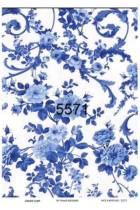 Lineart DEKOPAJ KAĞIDI BLUE5571