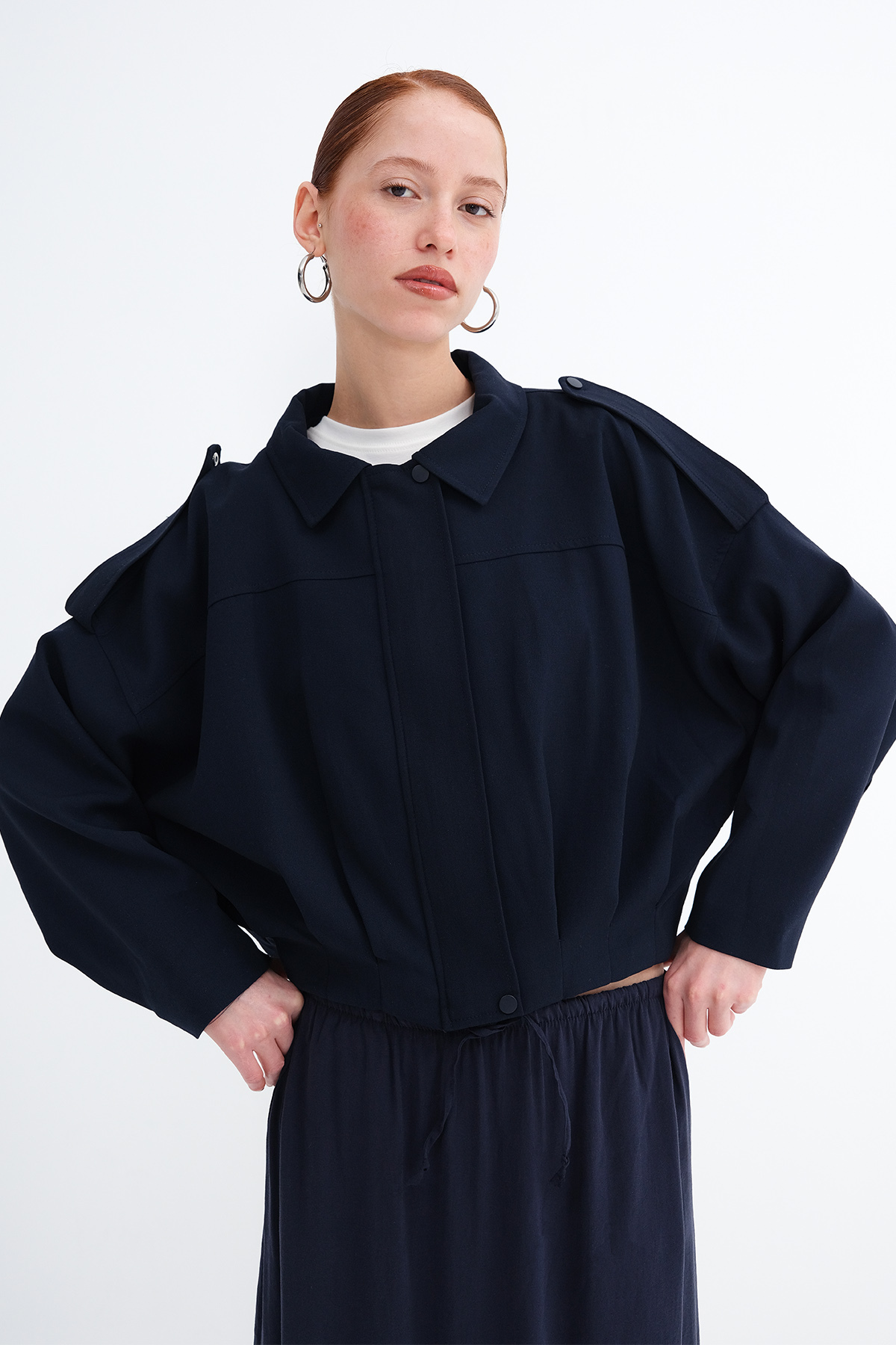 Addax  Fermuarlı Bomber Ceket C2978 - Görsel 6