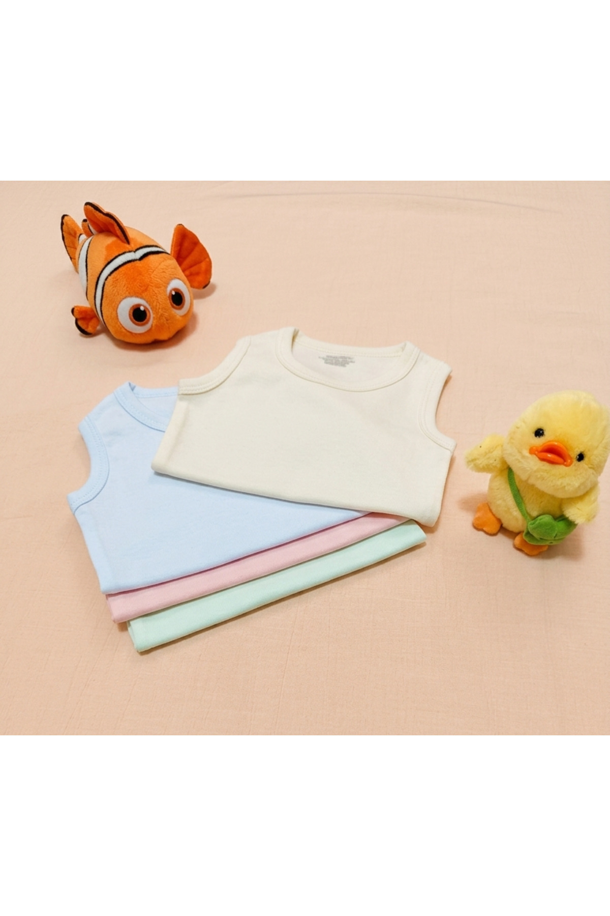 Baby Nife %100 pamuklu 4'lü çıtçıtlı bebek body zıbın/organik bebek atlet/çıtçıtlı badi fotoğrafı 4 (önizleme)