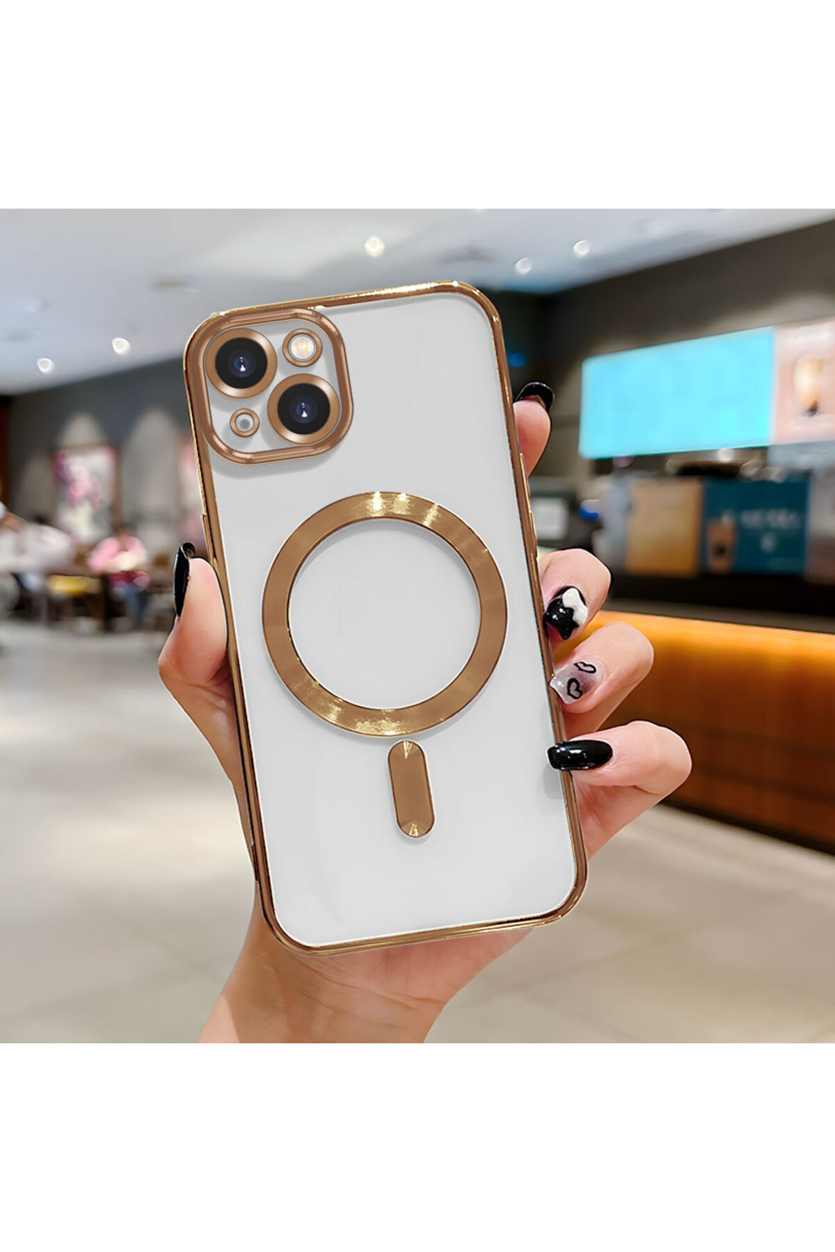 PATTERNOVA iPhone 13 Uyumlu Sade Şeffaf Kılıf, Net Telefon Hissı