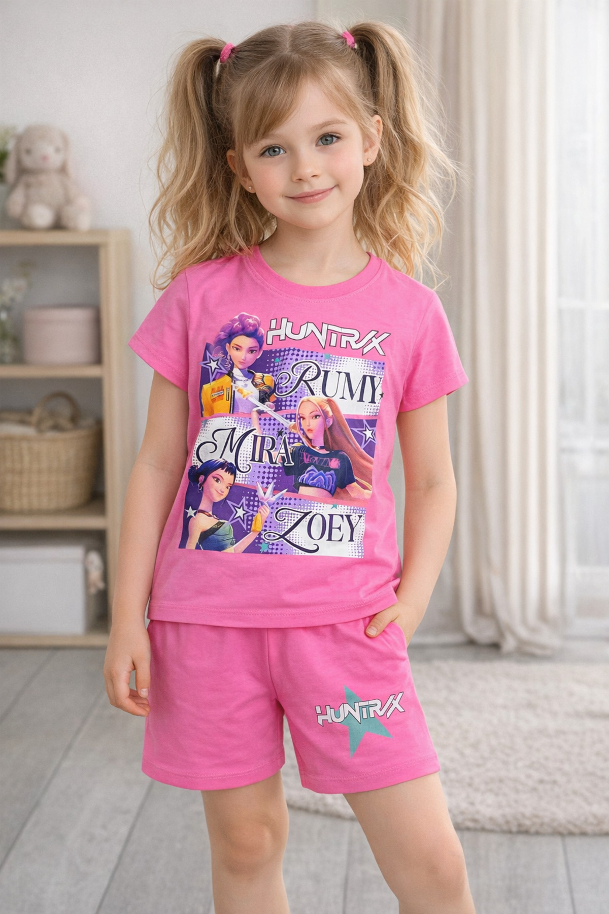 Aselin Kids K-Pop 100% pamuk Lovci na demone Hunterix Zoey Rumi Mira Štampano...