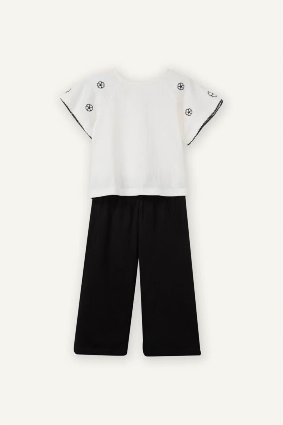 DeFacto 2-Piece Ecru Baby Girl Top and Bottom Set G8737A5/Er105