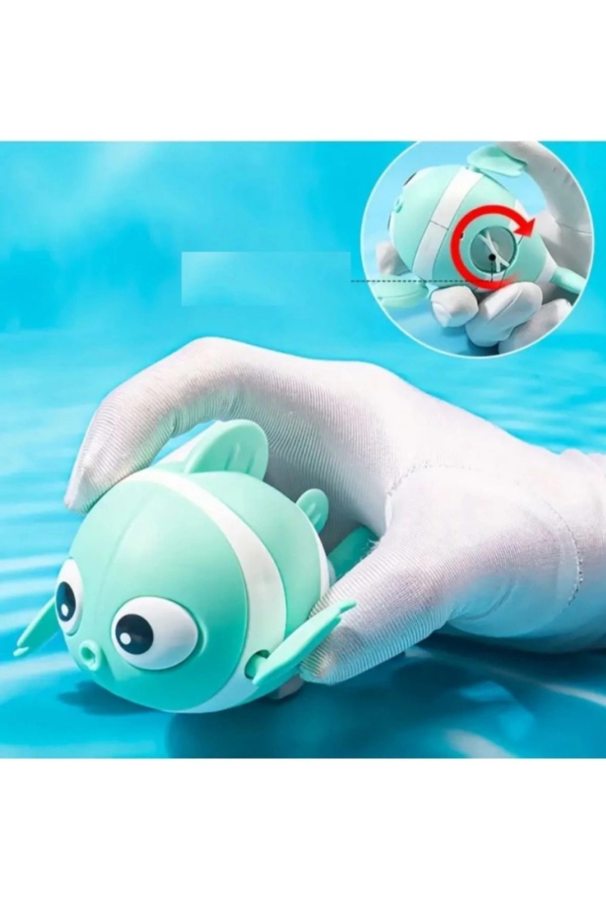 Kozera #BanyoOyuncakları Kurmalı Renkli Yüzen Balık Eğlenceli Hafif Bebek Çocuk Banyo Su Oyuncağı fotoğrafı 2 (önizleme)