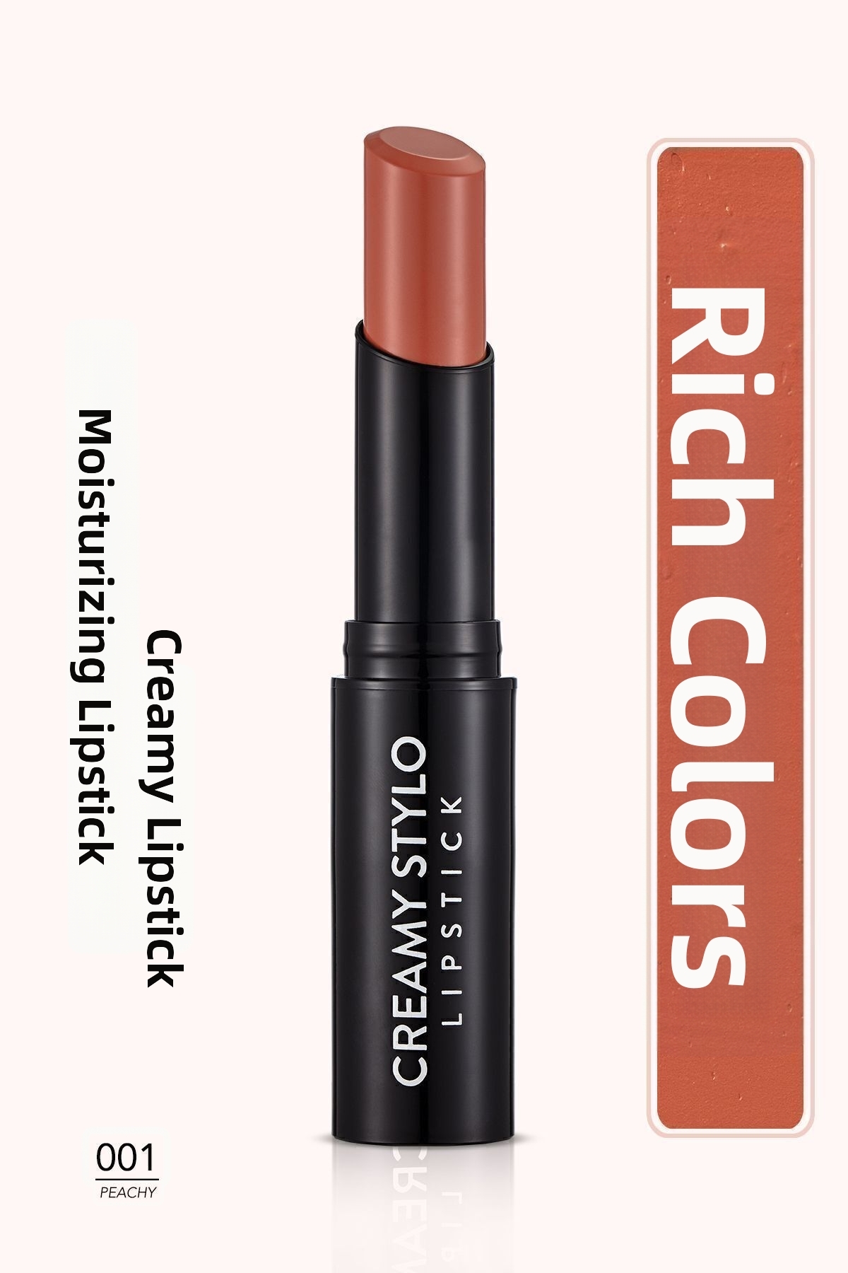 Flormar Glossy Semi Stick Lipstick - Creamy Lipstick Peachy -001-8682536013611