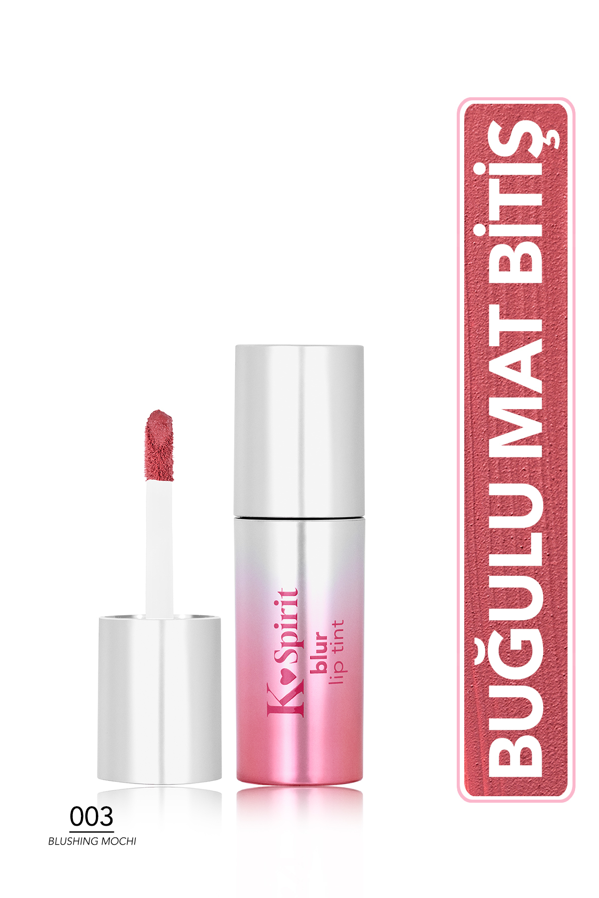 Flormar فلورمار رنگ لب مات مرطوب کننده K-Spirit Blur Effect - 003 Blushing Mochi — زرشکی 9868