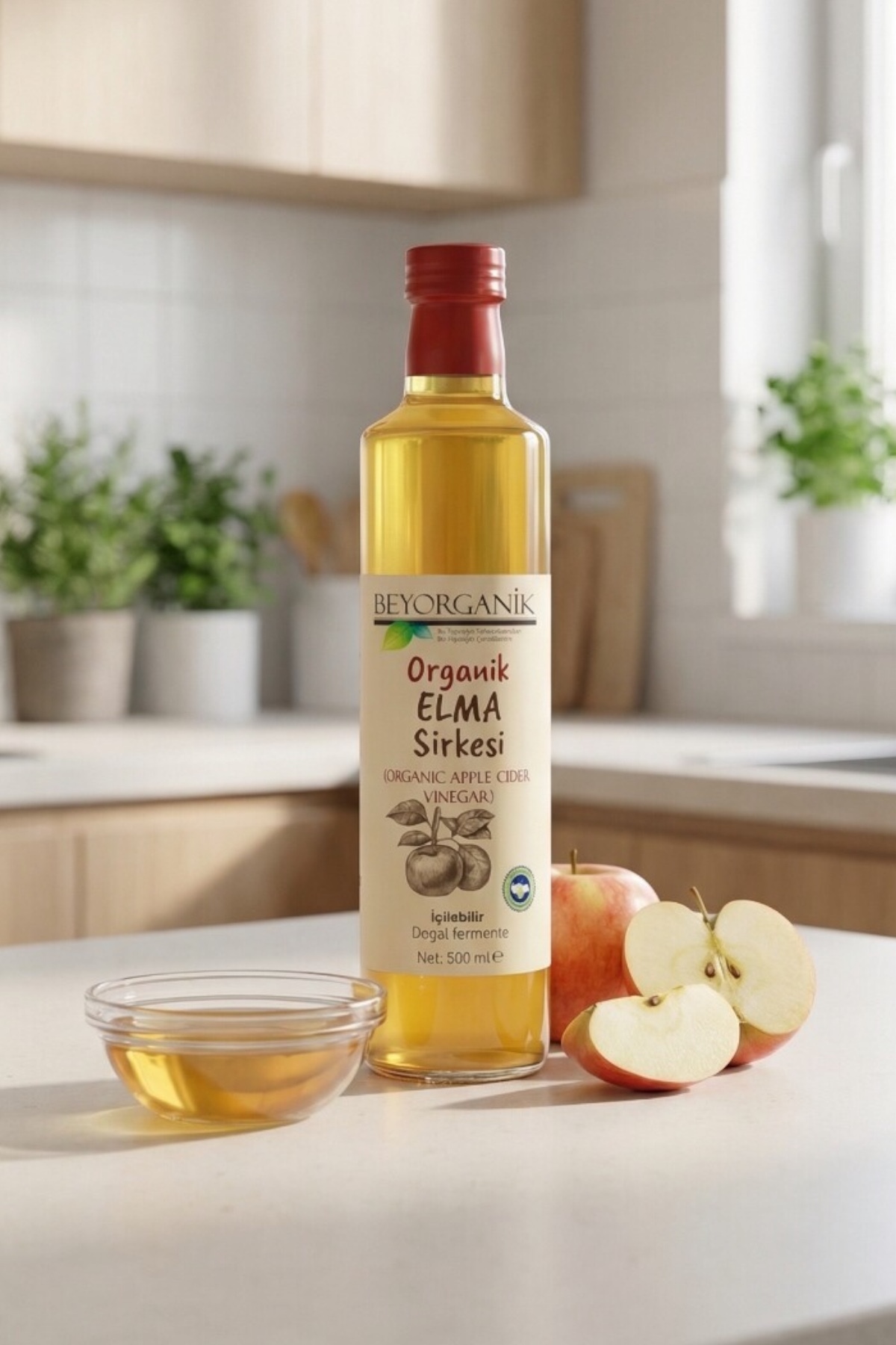 BEYORGANİK Organik Elma Sirkesi 500ml - (Doğal Fermantasyon) (PESTİSİT ANALİZLİ) - Fiyatı, Yorumları