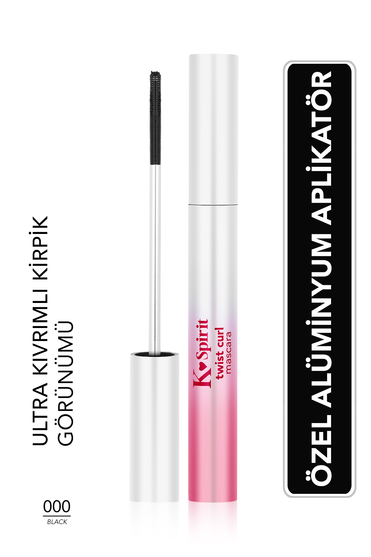 Flormar K-Spirit Ekstra Kıvırıcı ve Uzatıcı Etkili Metal Fırçalı Siyah Maskara - Fiyatı, Yorumları