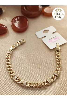 XUPING JEWELRY BİLGE TAKI Xuping VIP Seri Zirkon Taşlı Çelik Bileklik - Karar...