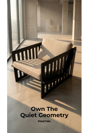 PRAKTURA SİYAH BERJER Siyah Kontrplak Geçme Sistem Modern Koltuk – Vizon Kete...