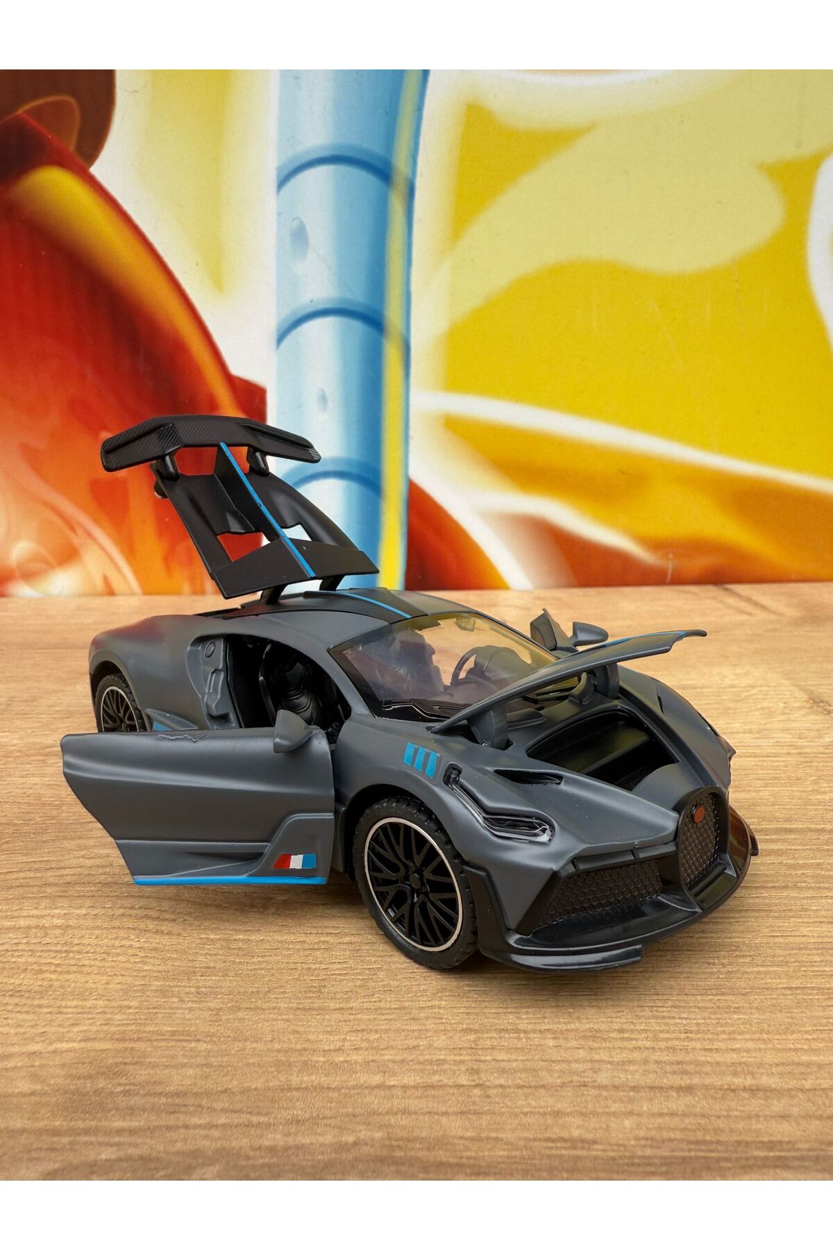scntoys Bugatti Divo Sport Tarz W16 OYUNCAK BUGATTİ ARABA DIECAST ARABA MODEL ARABA fotoğrafı 7 (önizleme)