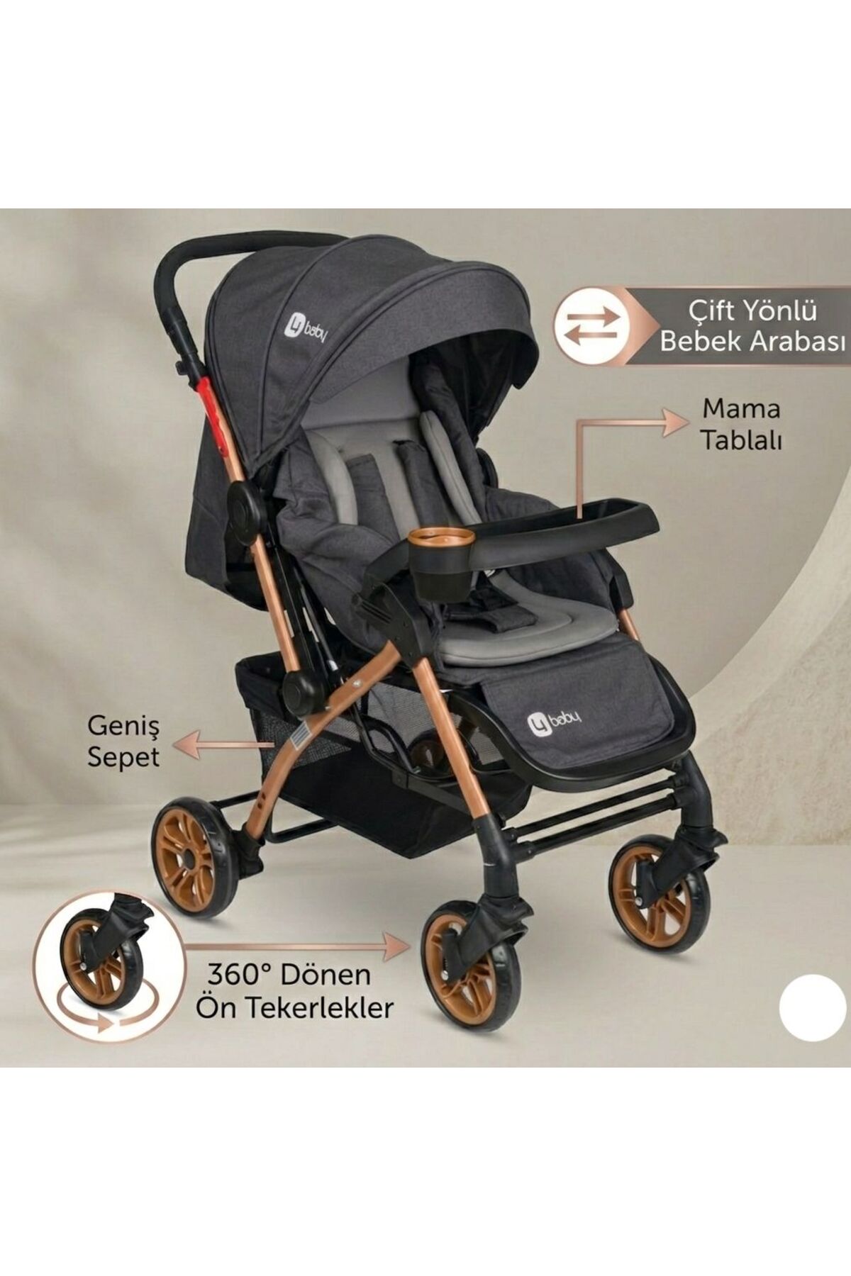 TURHAN BEBE Çift Yönlü Bebek Arabası Modelleri fotoğrafı 2 (önizleme)