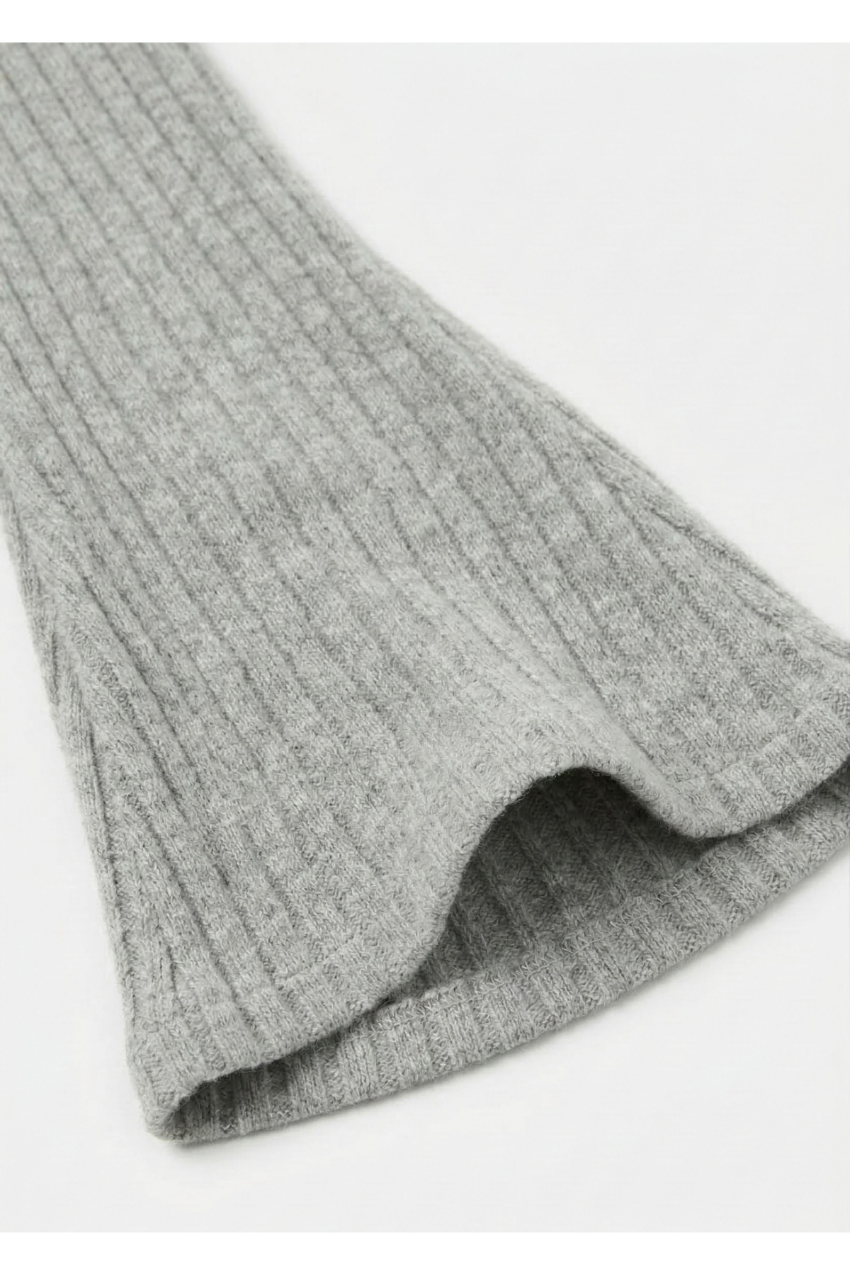 KUEZA KIDS Kız Çocuk Fitilli İspanyol Paça Yumuşak Dokulu Triko Tayt fotoğrafı 4 (önizleme)