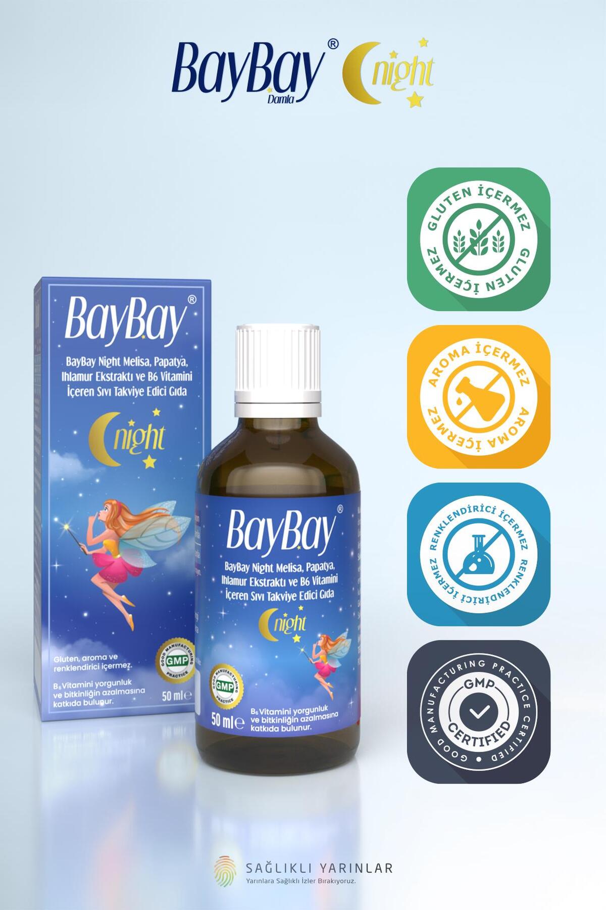 BayBay Night Damla 50 Ml 2 Adet fotoğrafı 3 (önizleme)