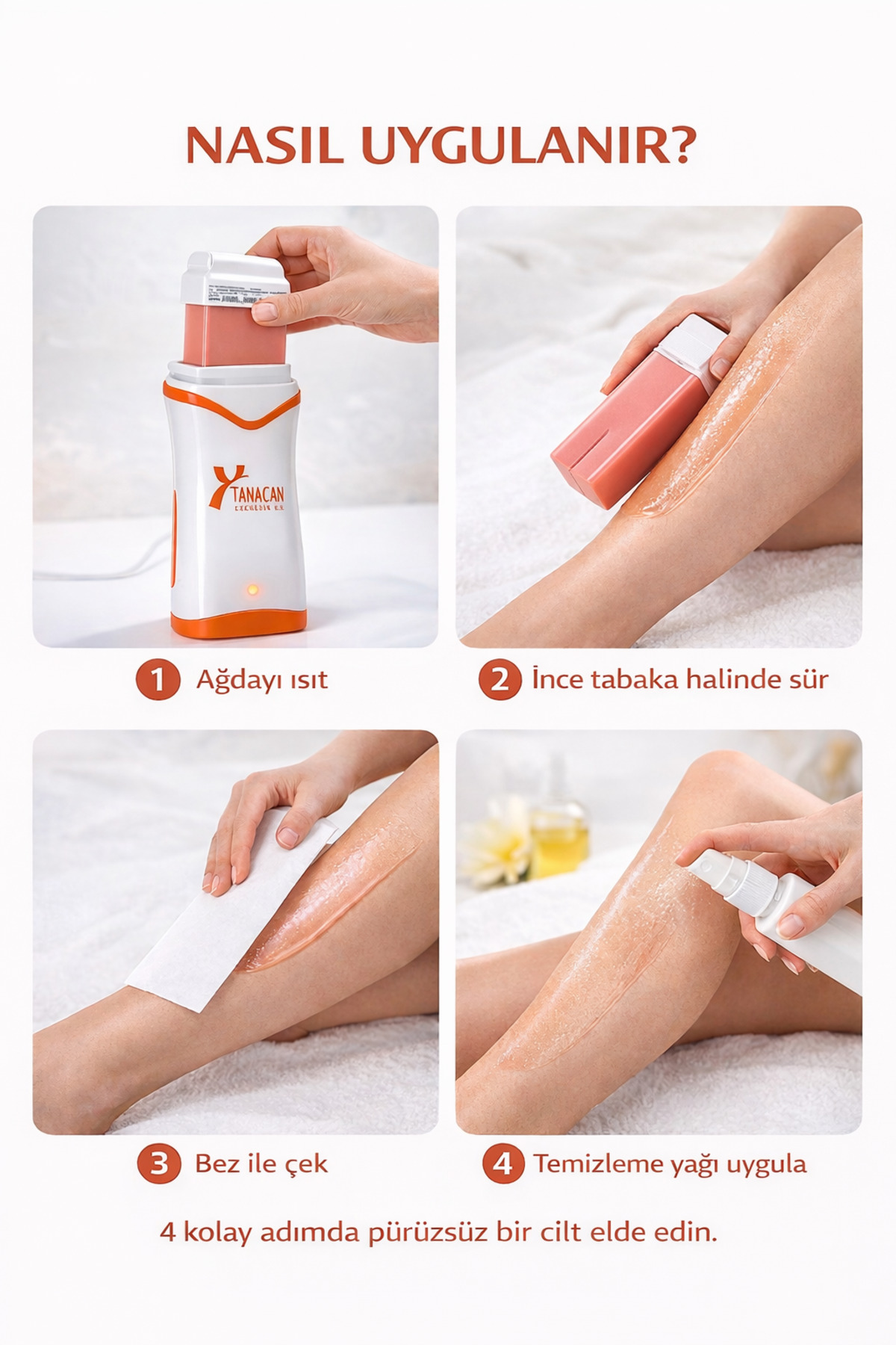 Profesyonel Kartuş Ağda Seti 100 Ml Titanyum — 3205111240054 — تصویر 3 از 3