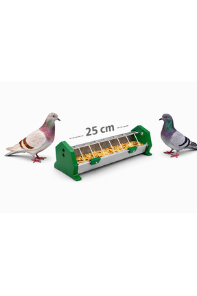 AN-GA AVM Güvercin Yemlik 25 cm Tavuk, Civciv, Ördek, Hindi Yemlik Metal, Pıg...