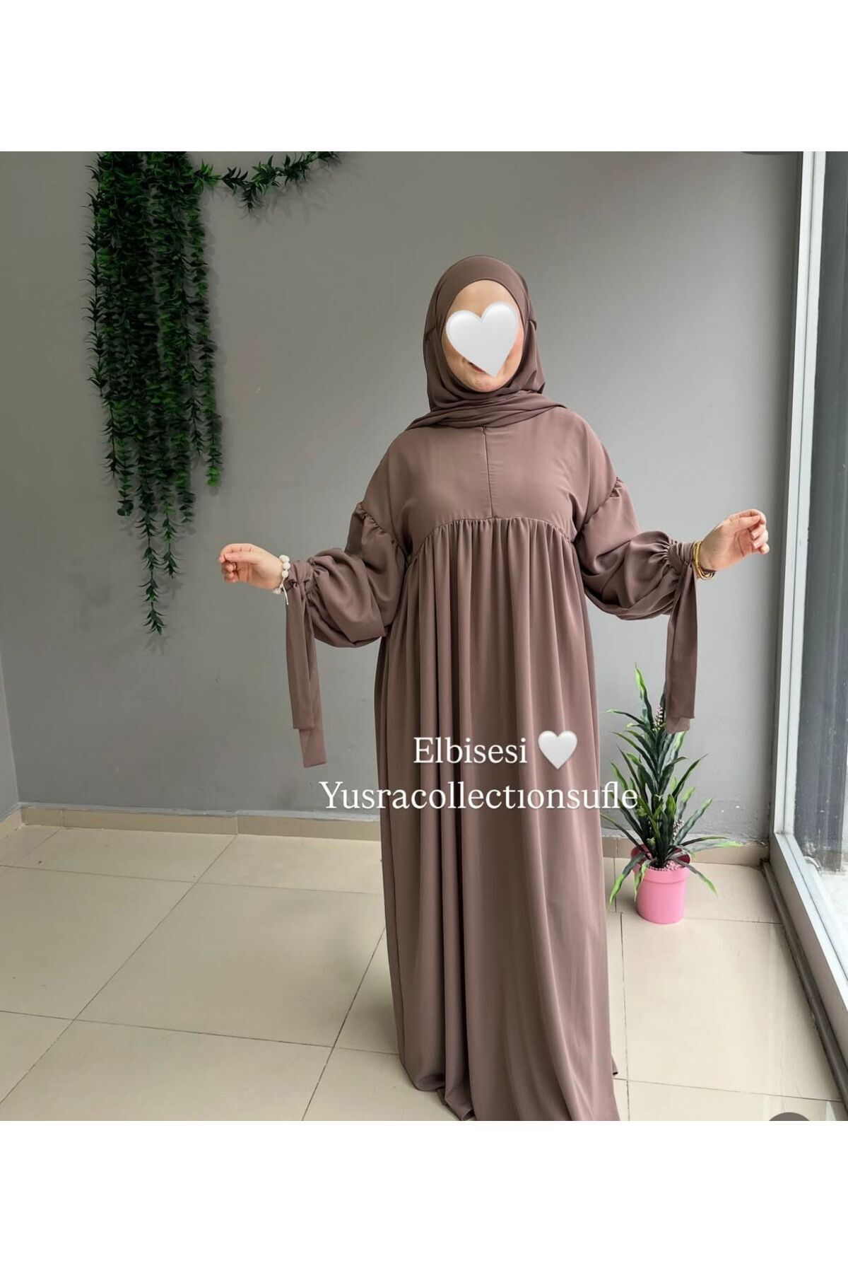 Yüsra Collection  Liza Elbise Ve Gölgeli Sufle 2”li Takım - Görsel 3