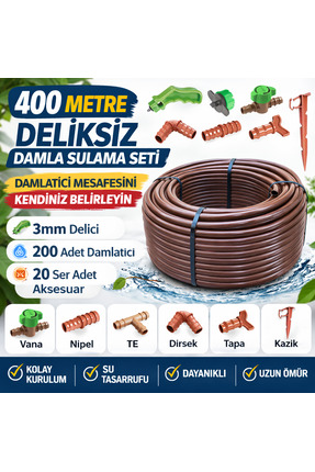 Genel Markalar Deliksiz Damlama Sulama 400 M Borusu Hortumu 16mm