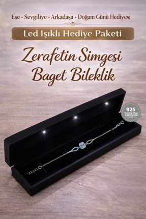 CAN SİLVER Anneler Gününe Özel -925 Ayar Gümüş Baget Bileklik - Rodyum Kaplam...