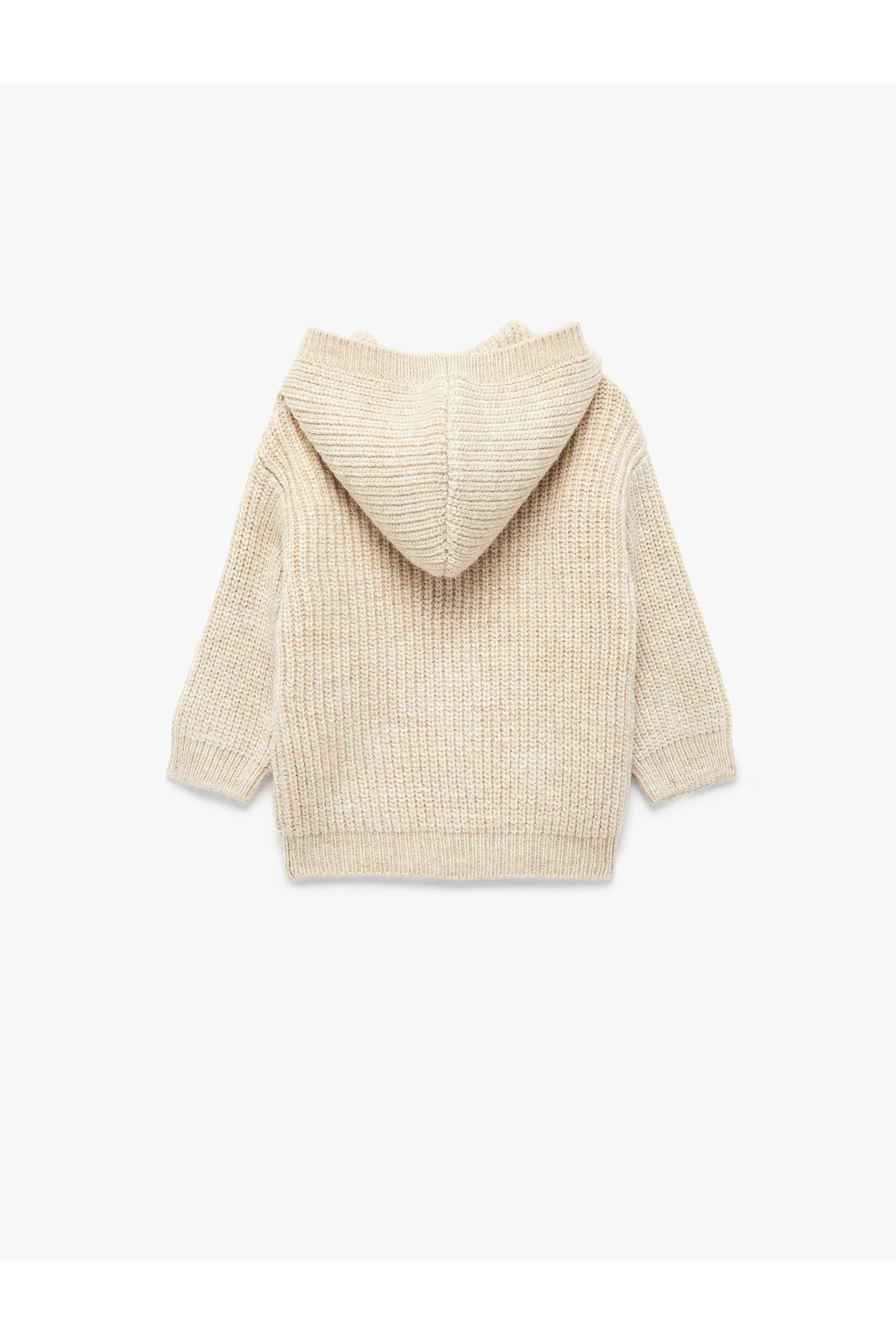 Koton Kapşonlu Örgü Hırka Düğme Kapamalı Cep Detaylı fotoğrafı 2 (önizleme)