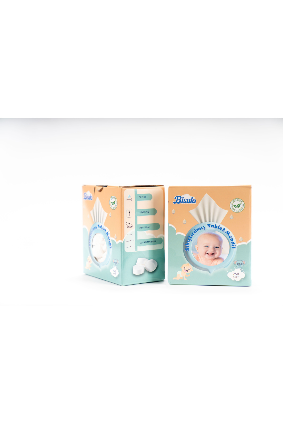 Mendilo Sıkıştırılmış Tablet Mendil 250 Adet fotoğrafı 7 (önizleme)