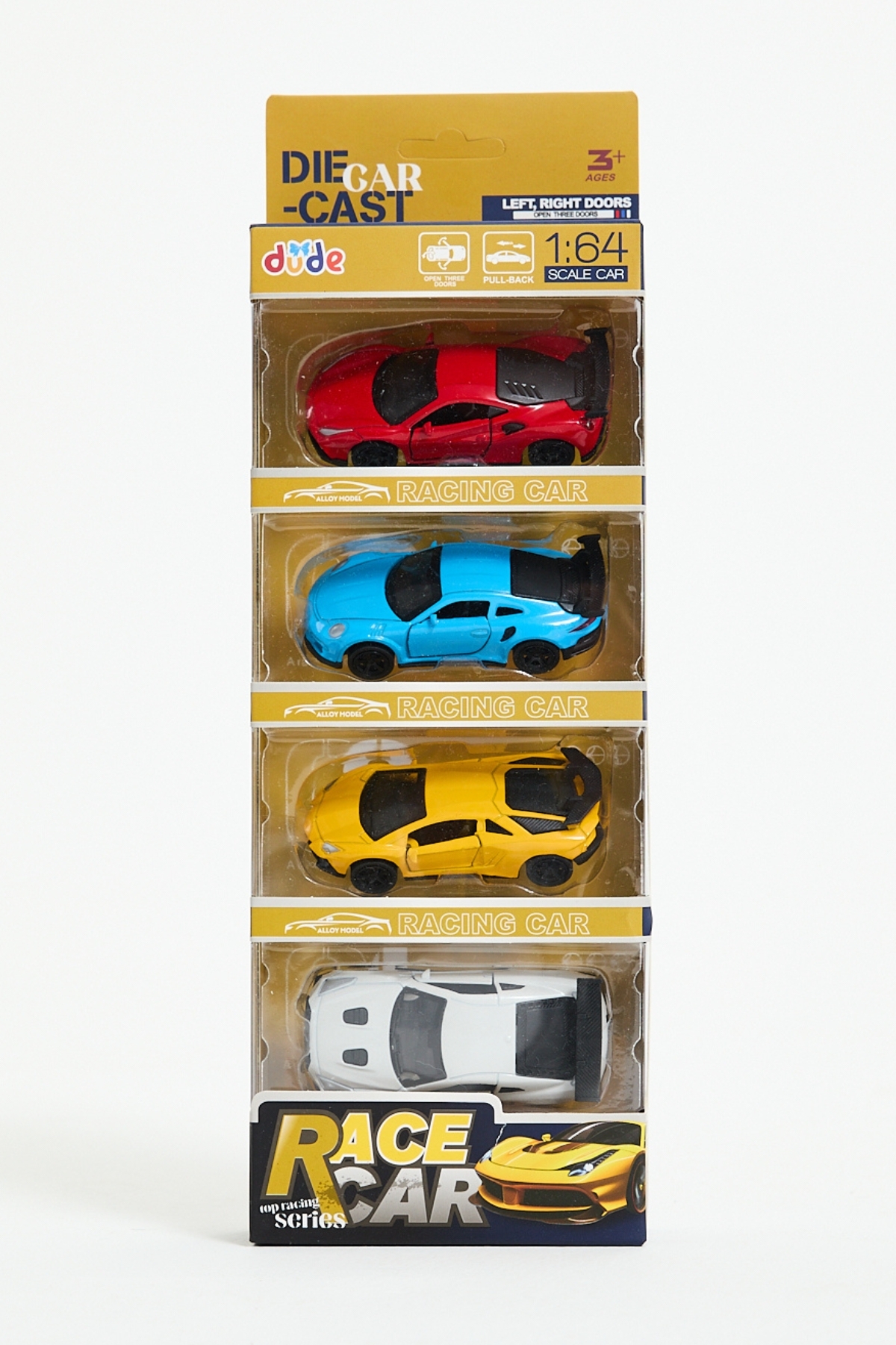 KentOyuncaK 4’lü Çek-Bırak Diecast 1:64 Ölçekli Yarış Arabaları – Set 04 fotoğrafı 7 (önizleme)