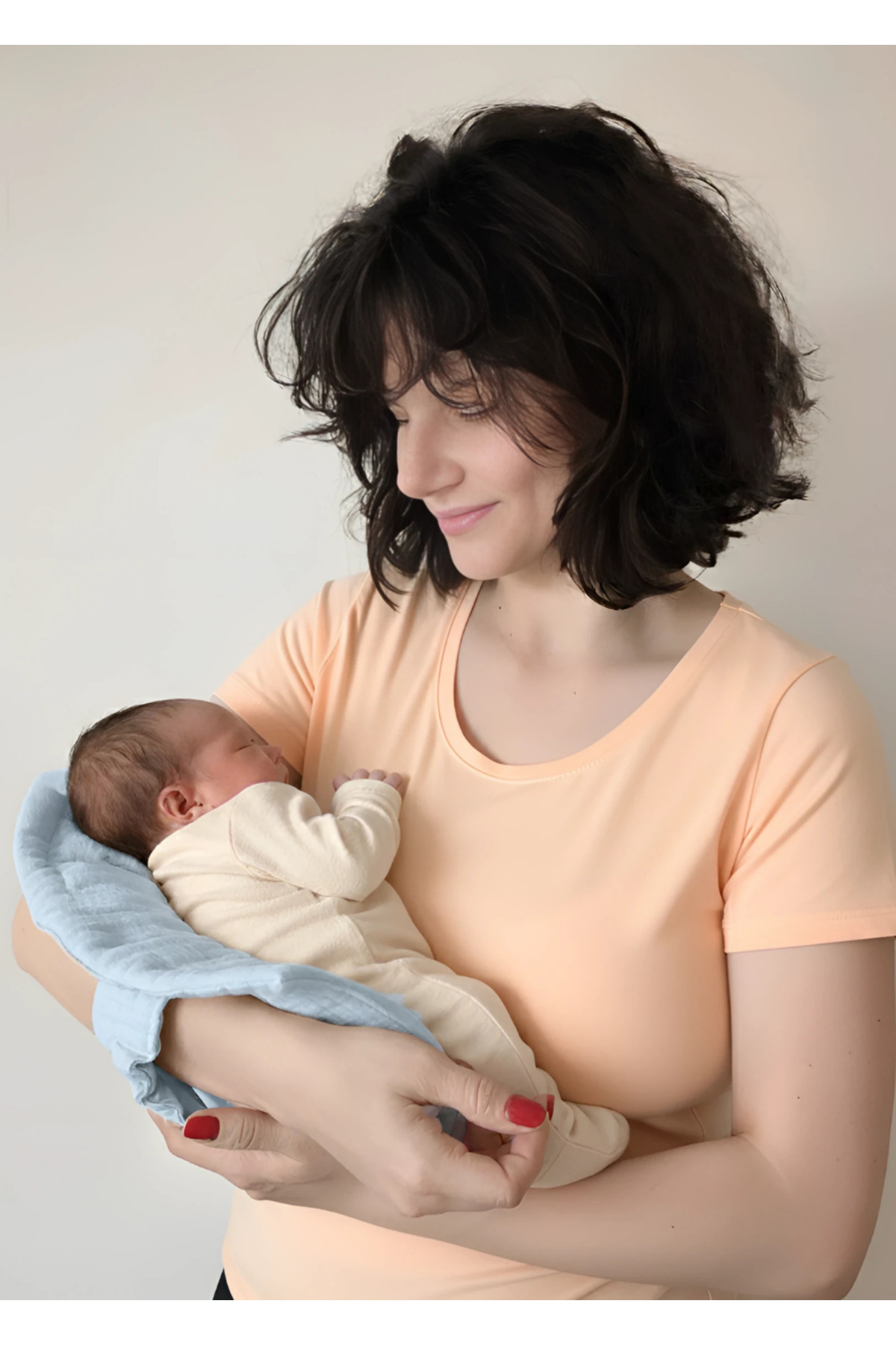 Joyous Mom Kids 4 Katlı Müslin Bebek Emzirme Seti Emzirme Yastığı Emzirme Klipsi İç Göstermez Bebek Emzirme Önlüğü fotoğrafı 3 (önizleme)