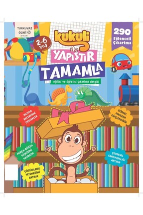 Turkuvaz Dergi KUKULİ İLE YAPIŞTIR TAMAMLA 6 TEK SAYI