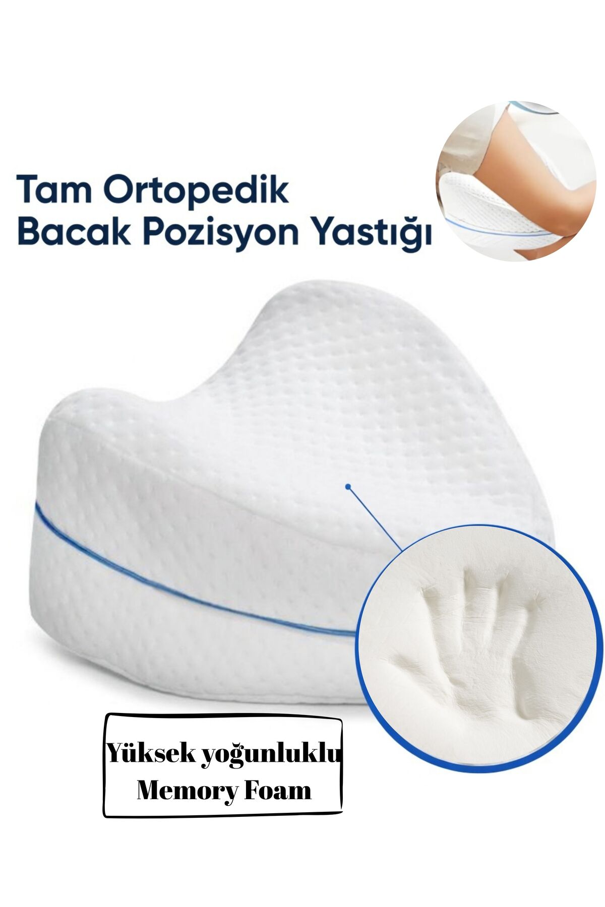 Simple. The Pillow Bacak Arası Yastık Diz Yastığı Yan Uyuyanlar Için Ortopedik Diz Yastığı Hamile Yastığı fotoğrafı 3 (önizleme)