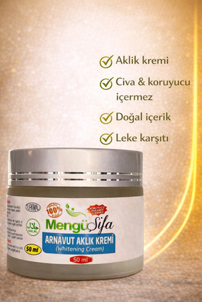 mengü şifa Arnavut Aklık Nemlendirici-cilt Tonu Eşitleyici Kremi 50ml (WHİTEN...