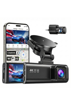 TARÇIN Teknomie Vision Pro 4K Ultra HD Araç İçi Kamera - Ön Arka Kamera - WiF...