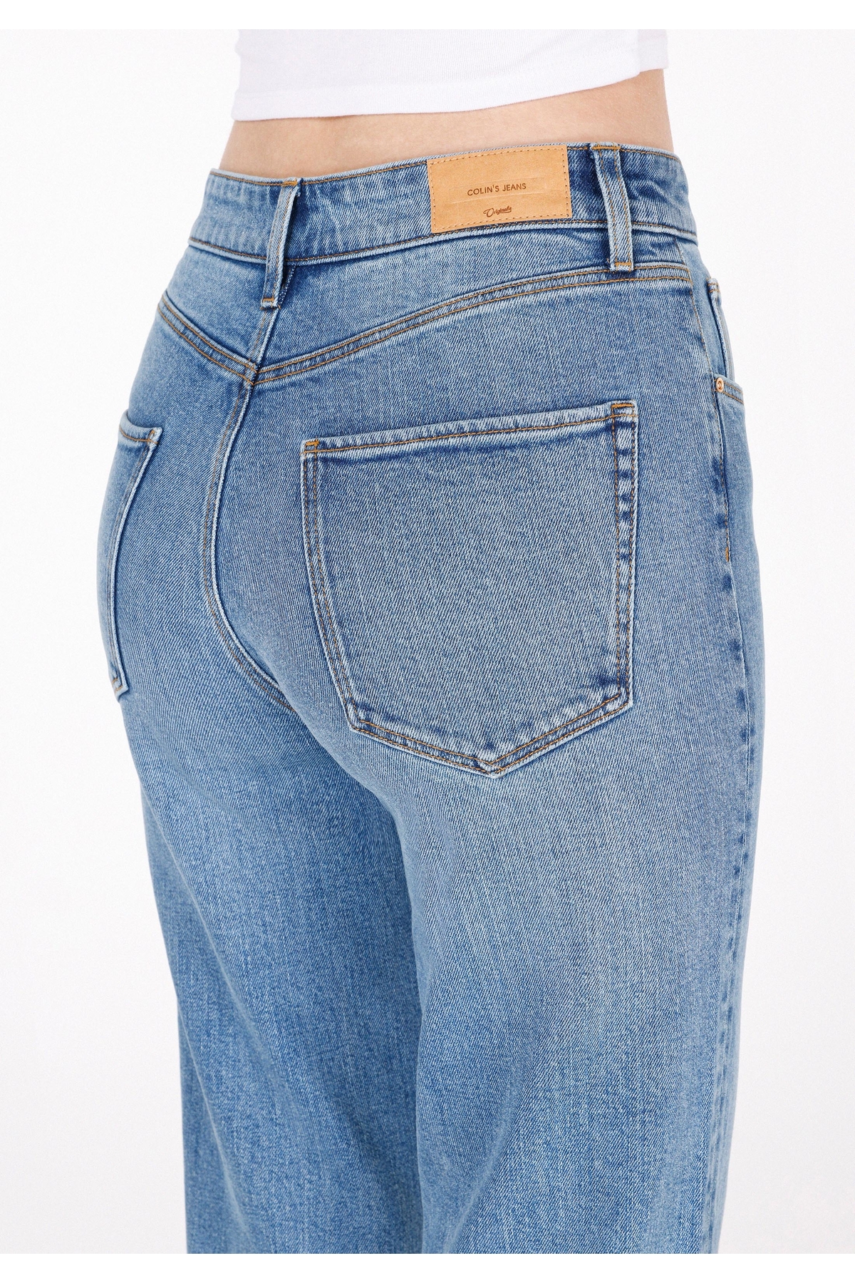 Colin’s  Straight Fit Kadın Light İndigo Denim Jean Fermuarlı Pantolon - Görsel 6