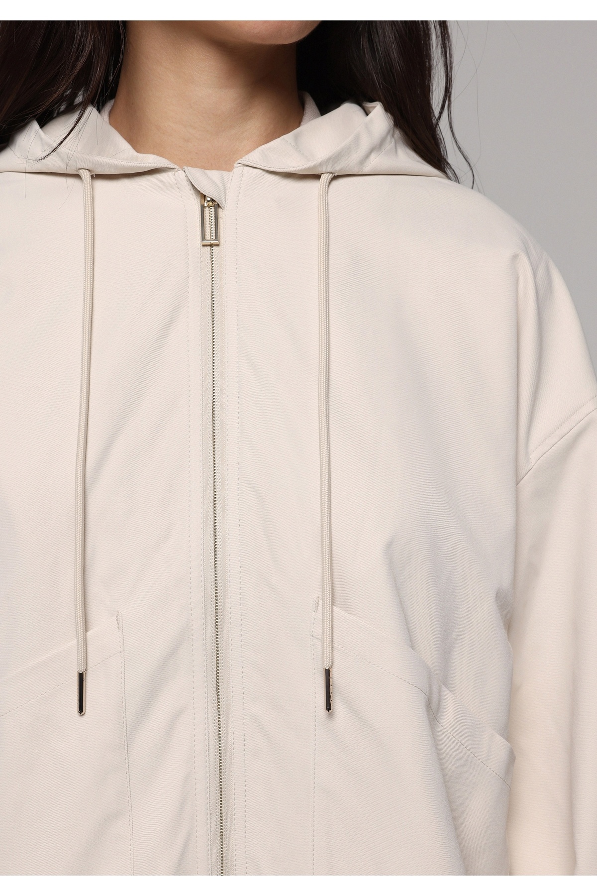 Colin’s  Regular Fit Kadın Ekru Yağmurluk - Görsel 5