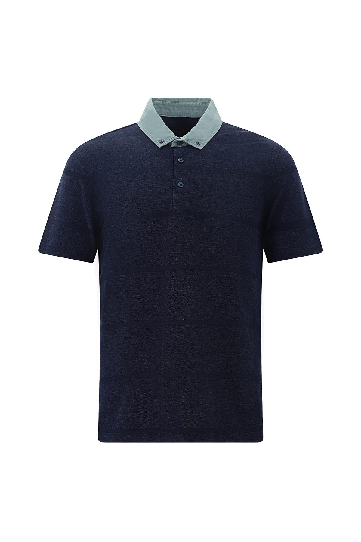 Polo Neck Regular Fit Pattern Cotton T-shirt