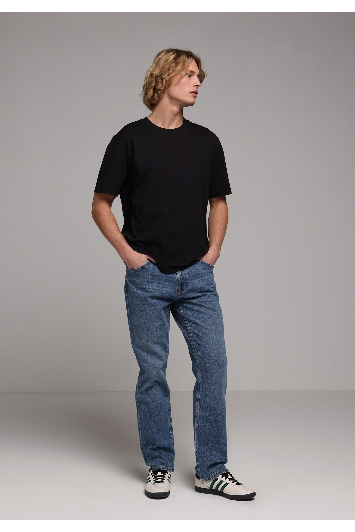 Colin’s  Comfort Fit Yuvarlak Yaka Düz Erkek Siyah Kısa Kol Tişört - Görsel 3