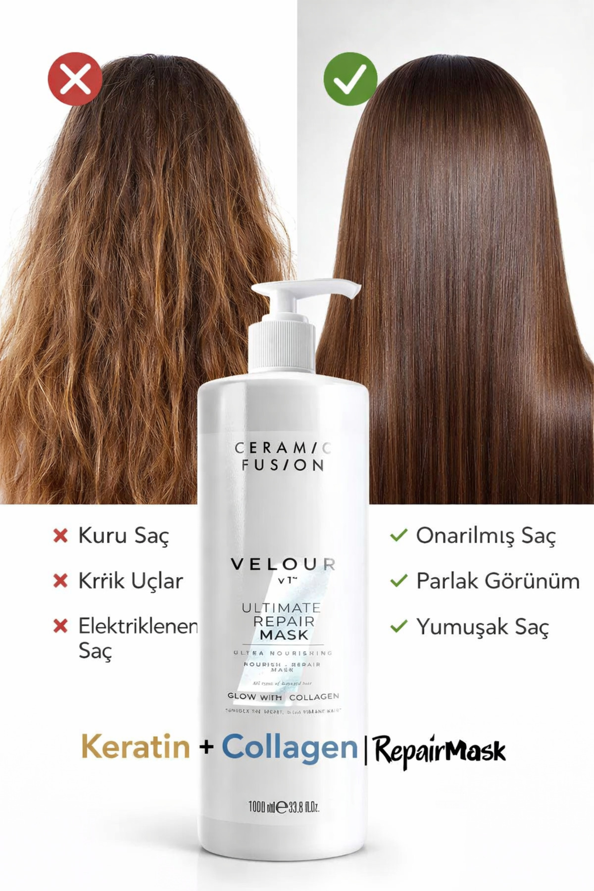 DROV KOZMETİK CERAMİC FUSİON VELOUR COLLAGEN ULTİMATE REPAİR