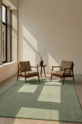 Halispecial Mest Yeşil Premium Kadifemsi Halı Oturma Odası-Salon-Mutfak-Kayma...