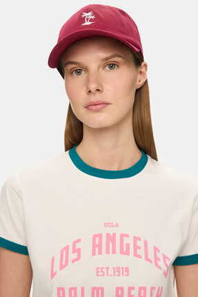 Ucla ANISTON Bordo Baseball Cap Nakışlı - Unisex Şapka