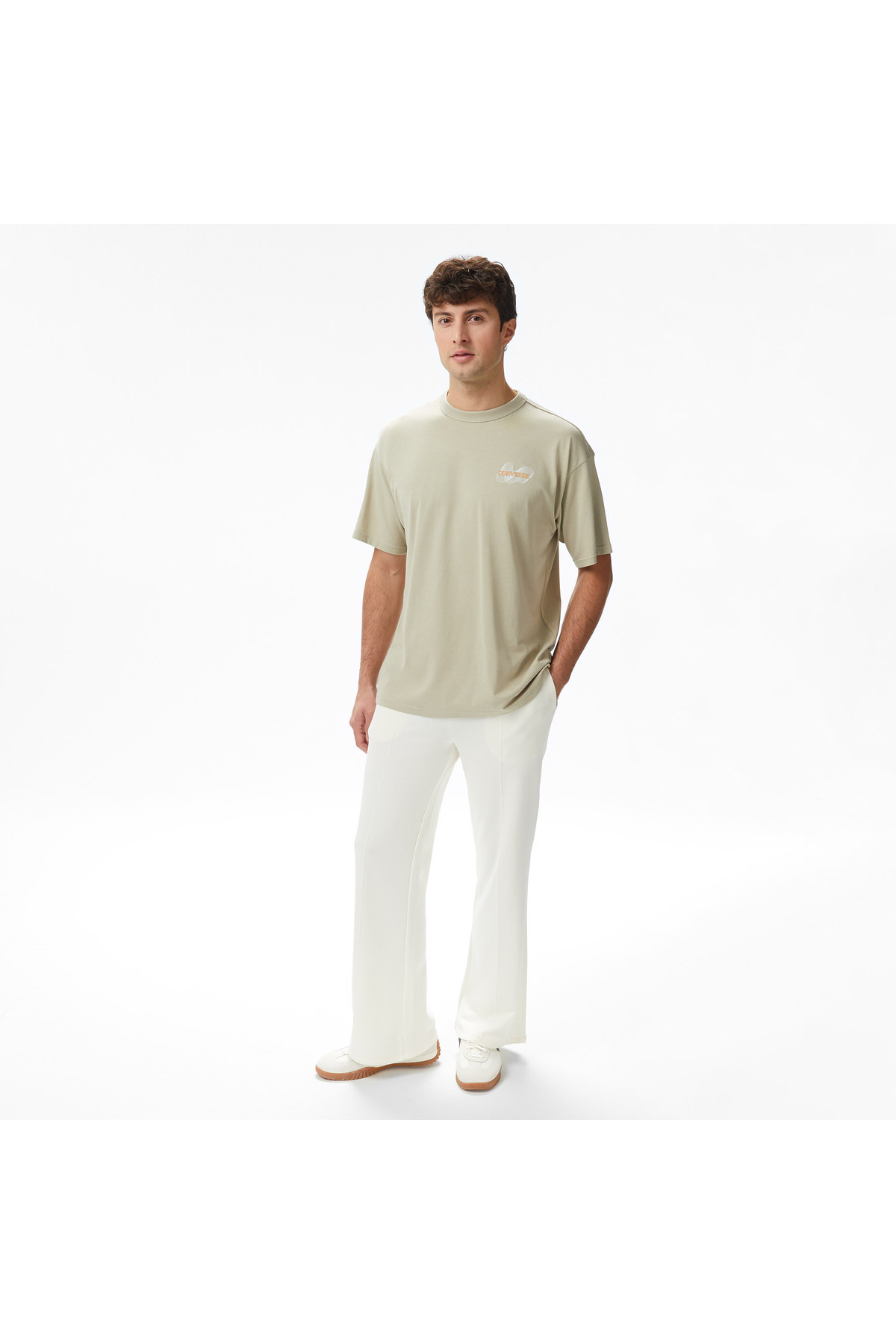 Converse Active Cooling Erkek Haki T-Shirt - Fiyatı