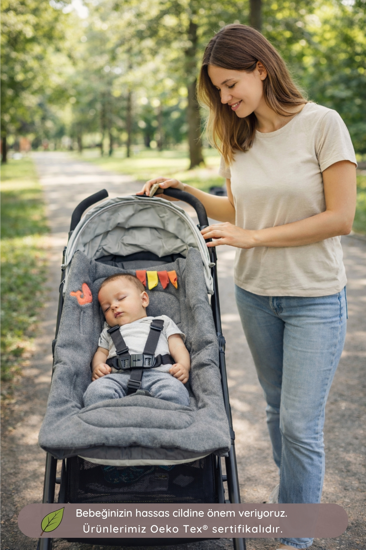 ubeybi Bebek Seyahat Alt Değiştirme Matı ve Oyun Minderi - Bebek Arabası Uyumlu Yumuşak Dolgulu Şilte fotoğrafı 3 (önizleme)