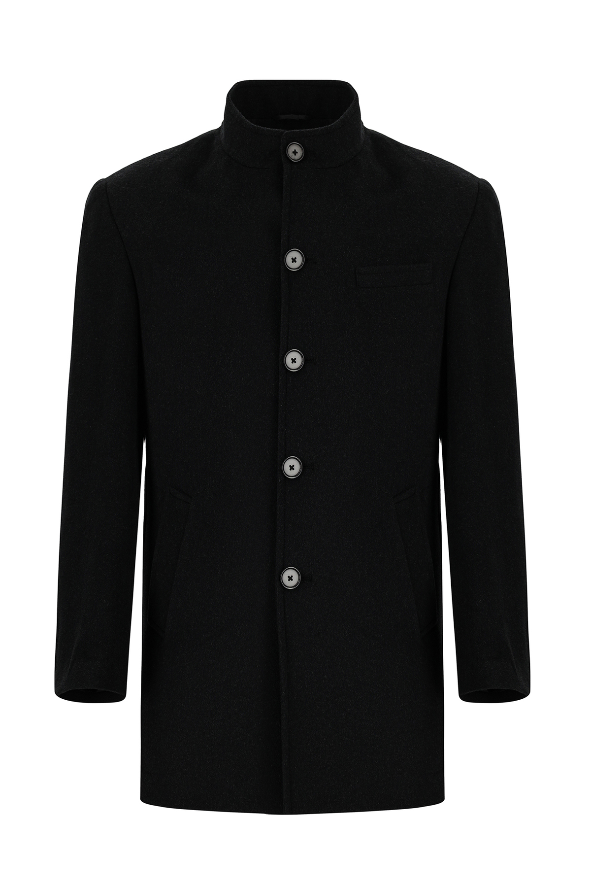 Kiğılı  Yünlü Klasik Kaban - Görsel 6