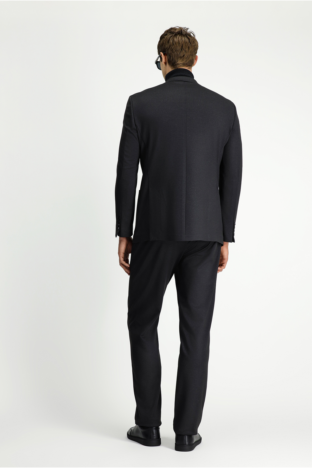 Kiğılı  6 Drop Regular Fit Standart Kesim Desenli Beli Lastikli İpli Takım Elbise - Görsel 5