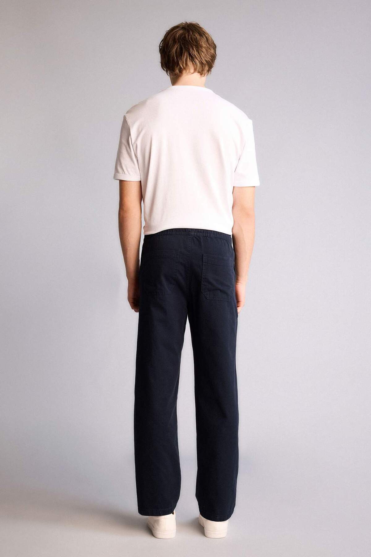 DeFacto %100 Pamuk Baggy Fit Pantolon H2381AX26SP görsel 5